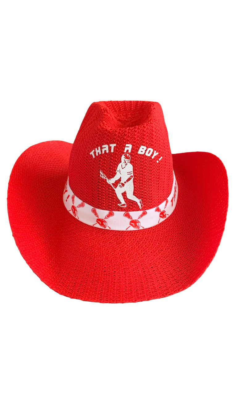 Cowboy Lacrosse Hat (Red)