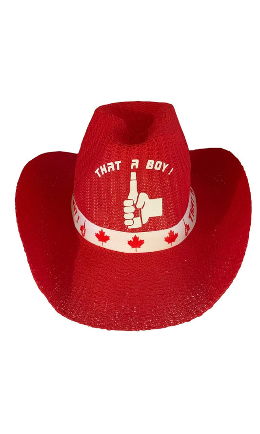 Cowboy Canada Day Beer Hat